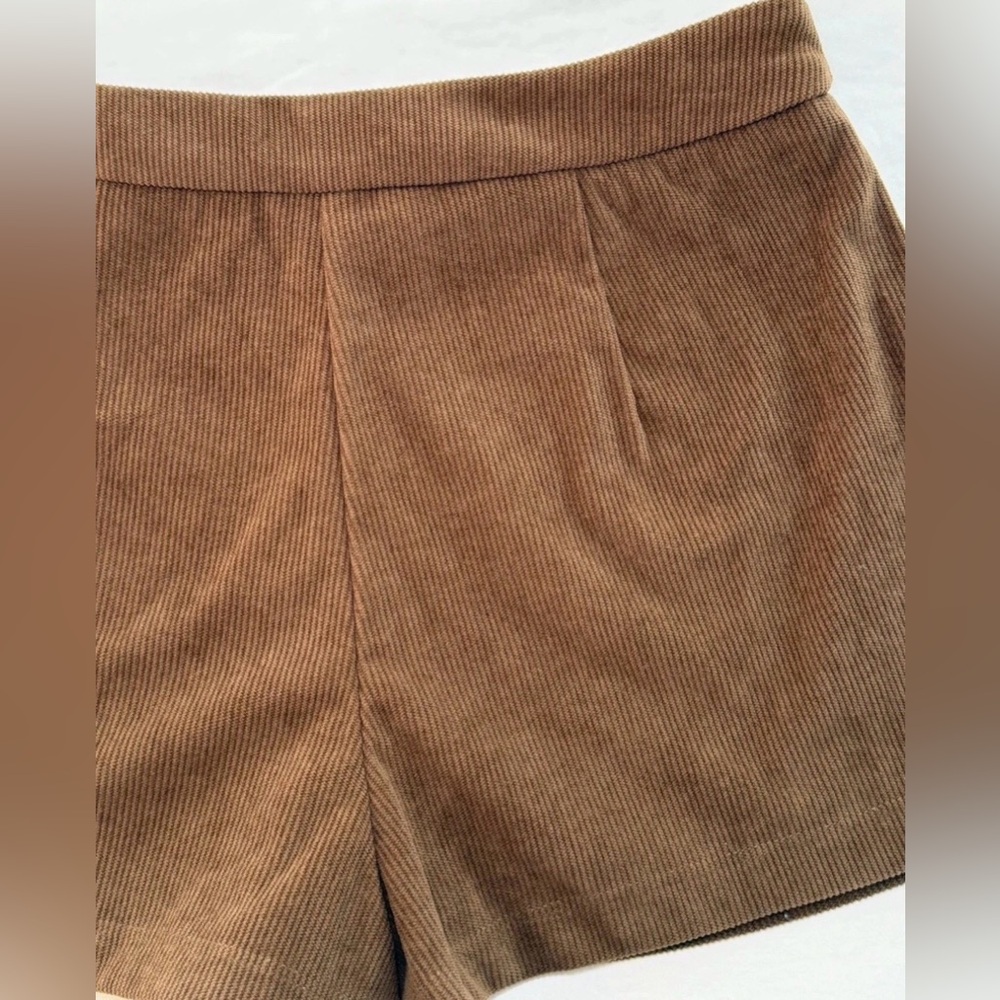 Altar’d State Skort Womens Small Brown Mini Skirt Corduroy Shorts Zip 26" × 12" - Picture 7 of 8